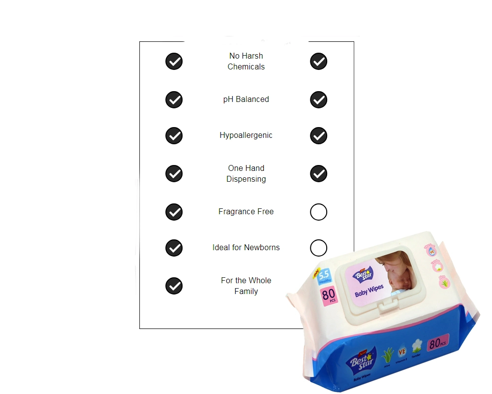 Baby Wet Wipe with Plastic Lid Car Household, Travelling, , Hotelwet Wipes